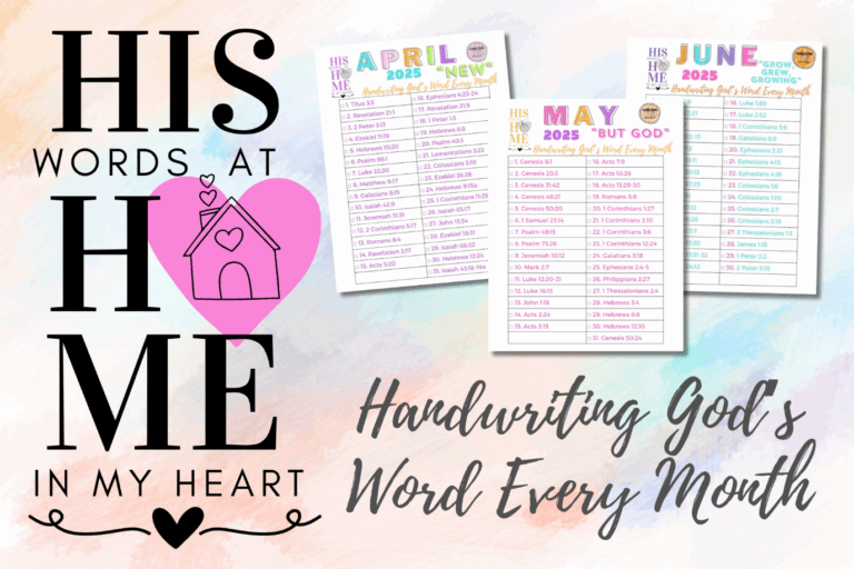 October Verses – His Words at Home in My Heart